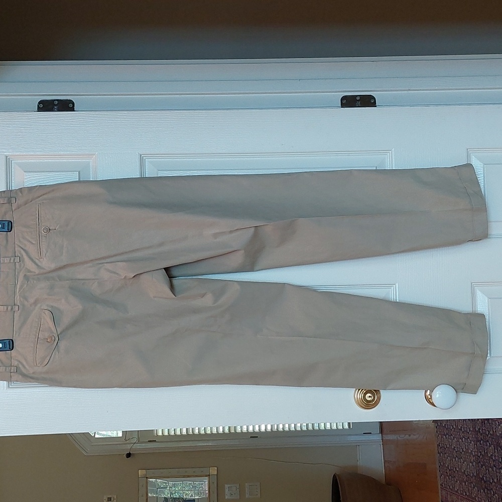 Nautica Clipper Khaki Pleated Pants - Picture 2 of 6